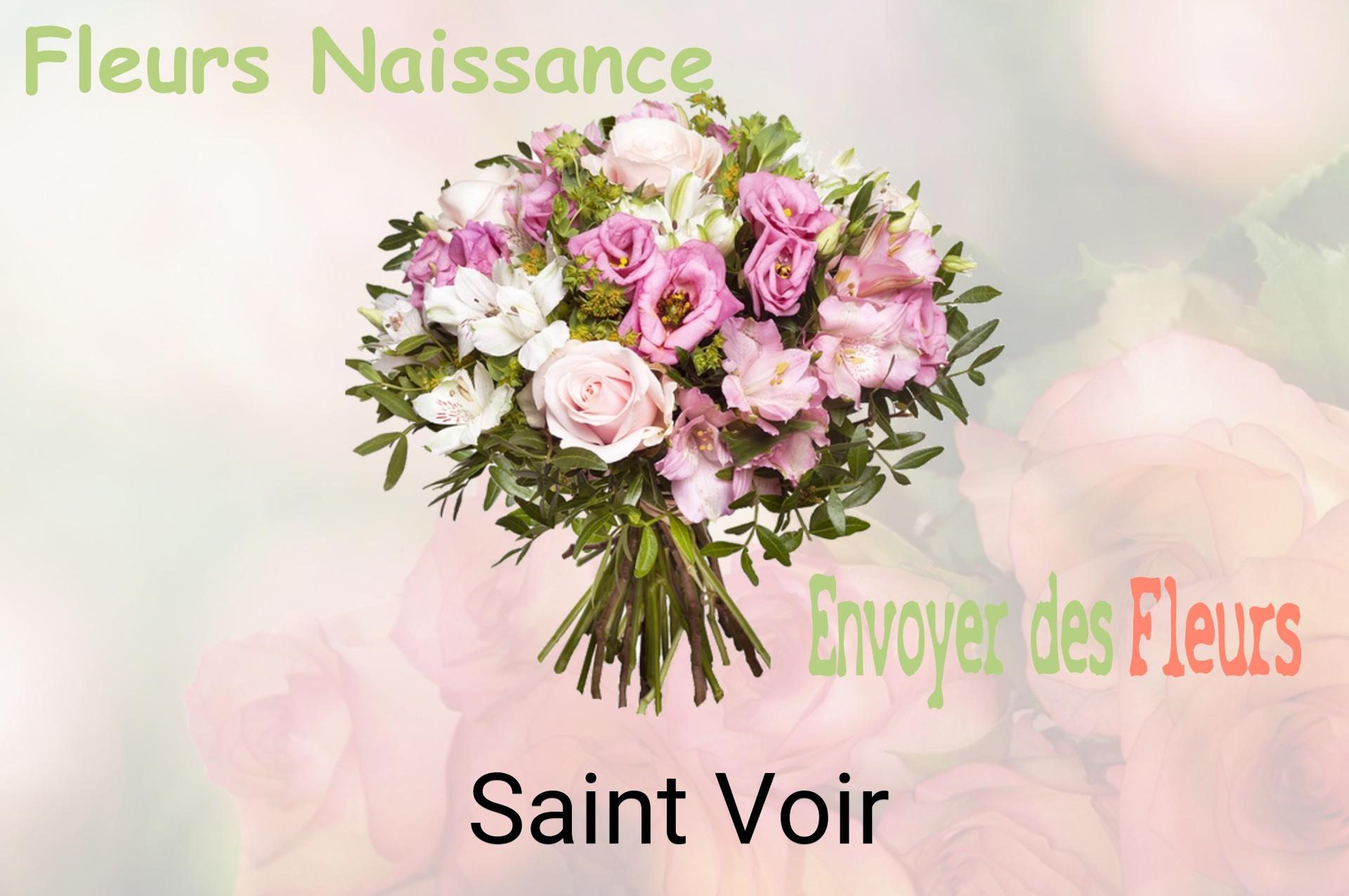 Bouquet de fleurs de naissance livré à Saint-Voir
